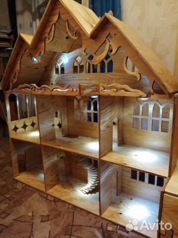 Кукольный домик. Домик для кукол. Коттедж Кукольный домик. Домик для кукол. Коттедж