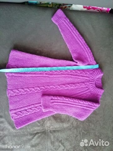 Детское вязанное платье