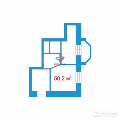 2-к квартира, 50.2 м², 5/9 эт. 2-к квартира, 50.2 м², 5/9 эт.