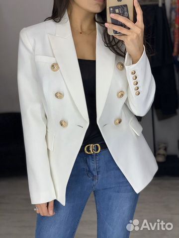 Пиджак Balmain белый