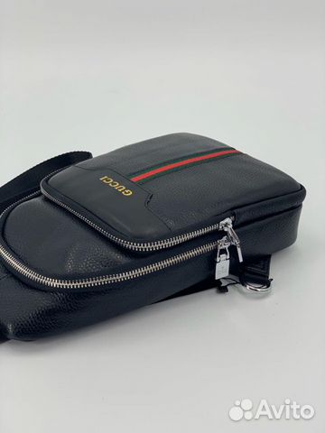 Новая мужская сумка через плечо кожа Gucci 2 Новая мужская сумка через плечо кожа Gucci 2