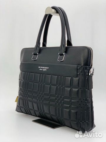 Новая мужская сумка портфель из кожи Burberry Новая мужская сумка портфель из кожи Burberry