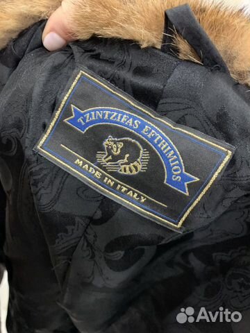 Шуба норковая с капюшоном из рыси