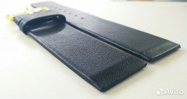 Кожаный ремешок для часов Bering 22mm Black Кожаный ремешок для часов Bering 22mm Black