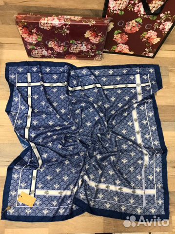 Новый женский шёлковый платок Gucci