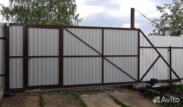 Откатные ворота под ключ