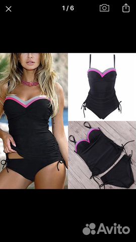 Купальный костюм топ плавки