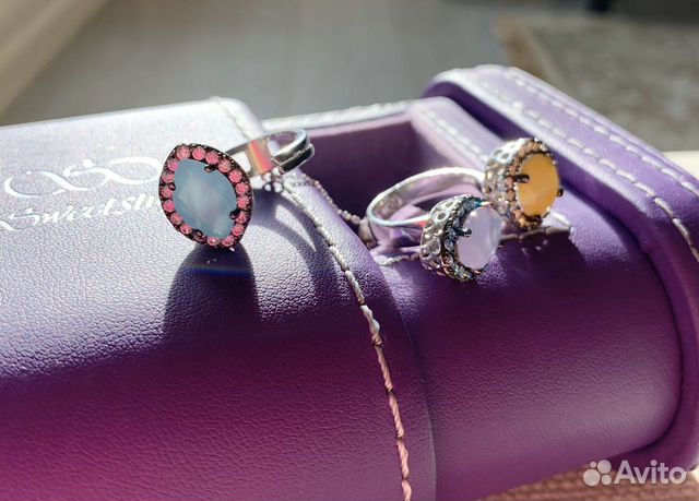 Серебряное кольцо с цветными фионитами SweetStuff