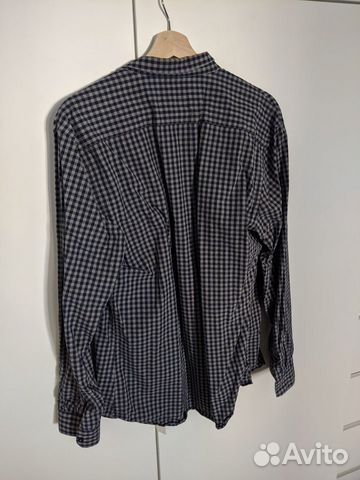 Серая клетчатая мужская рубашка Zara Man, XL Серая клетчатая мужская рубашка Zara Man, XL