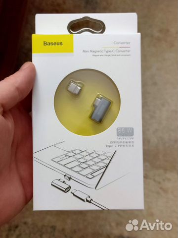Магнитный штекер USB typeC Baseus по типу mag-safe