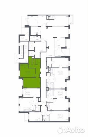 2-к квартира, 45.9 м², 1/14 эт. 2-к квартира, 45.9 м², 1/14 эт.