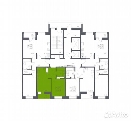 1-к квартира, 35.9 м², 16/17 эт. 1-к квартира, 35.9 м², 16/17 эт.