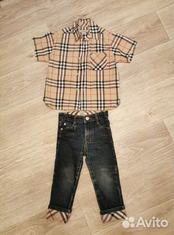 Рубашка+джинсы фирмы Burberry (оригинал) Рубашка+джинсы фирмы Burberry (оригинал)