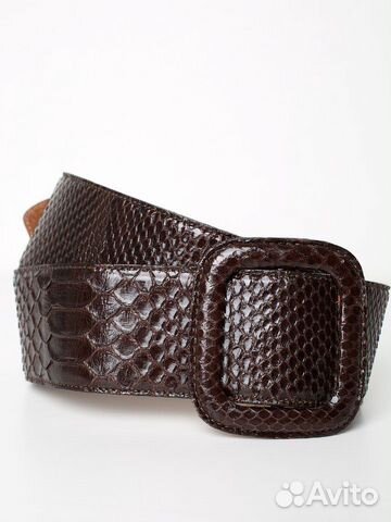 Ремень из кожи питона De Nicola Roma