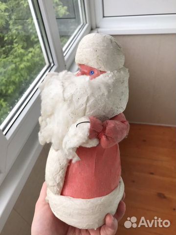 Дед мороз советский СССР елочная игрушка шар