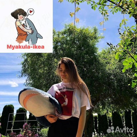 Акула из Икеи Блохэй Ориг Настоящая с биркой 1 м Акула из Икеи Блохэй Ориг Настоящая с биркой 1 м