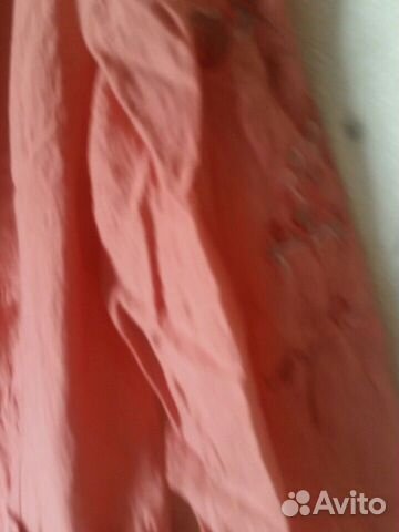 Нежно персиковый летний брючный костюм.Фабричный Нежно персиковый летний брючный костюм.Фабричный