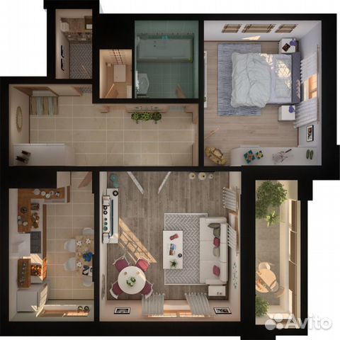 2-к квартира, 66.3 м², 6/19 эт.