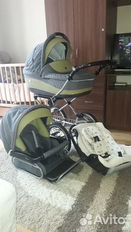 Коляска 3в 1 roan