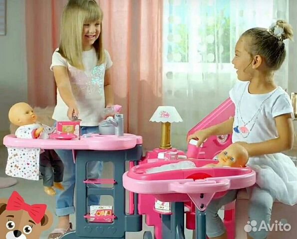 Игровой центр Уход за пупсом от Smoby