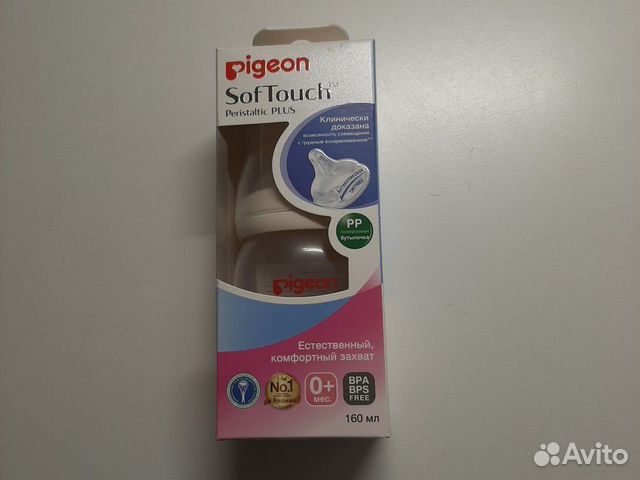 Бутылочка для кормления pigeon 0+ Бутылочка для кормления pigeon 0+