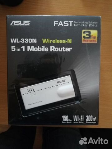 Asus WL-330N Миниатюрный Роутер, маршрутизатор