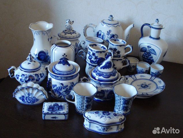 Гжель, ручная работа