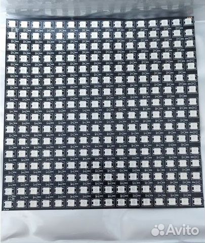 Адресная светодиодная матрица 16*16