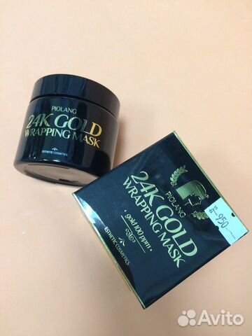 Маска esthetic house с 24-каратным золотом Корея о