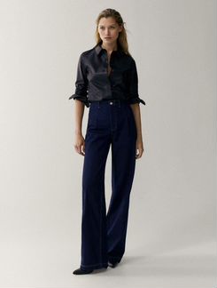 Джинсы с высокой посадкой Massimo Dutti
