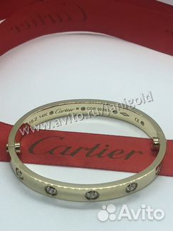Золотой браслет с бриллиантами Картье Лов