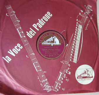 Грампластинки итальянских певцов 40-50 х гг