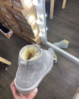 Ботинки угги серые