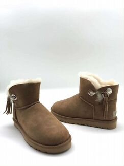 Угги синие коричневые бежевые замша темные