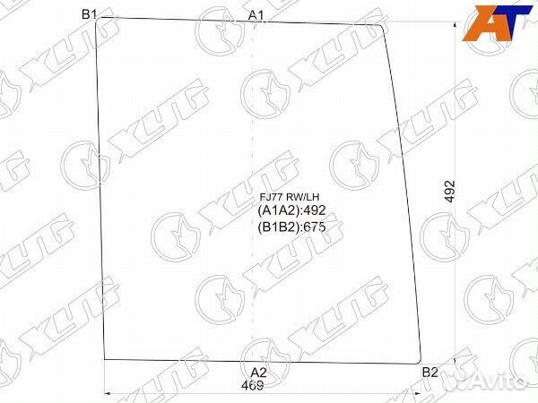 Стекло заднее toyota land cruiser prado