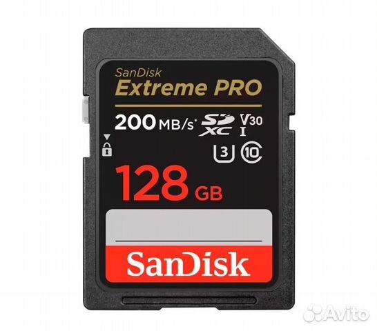 Карта памяти Sandisk Extreme Pro sdxc 200mb 128gb