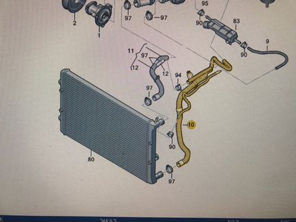 система охлаждения volkswagen jetta 1.6