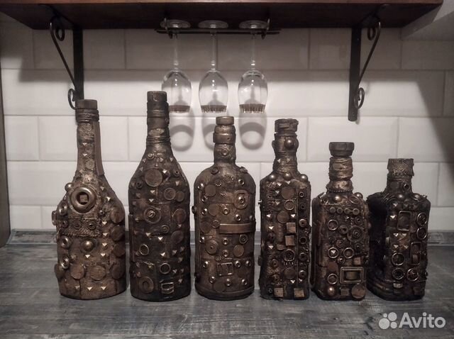 Продаю декоративные бутылки для интерьера