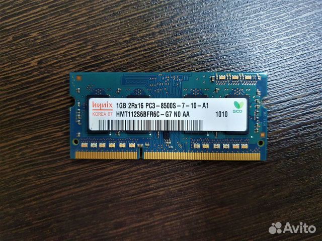 Hynix hmt112s6bfr6c-G7 DDR3 sodimm 1Gb, гарантия