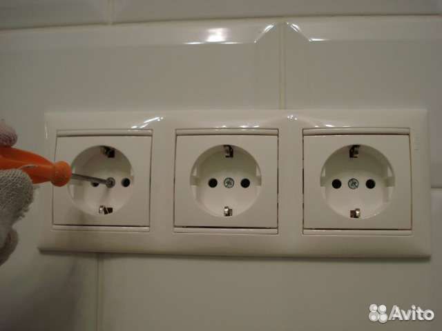 Электрик, электромонтажные работы, перенос розеток