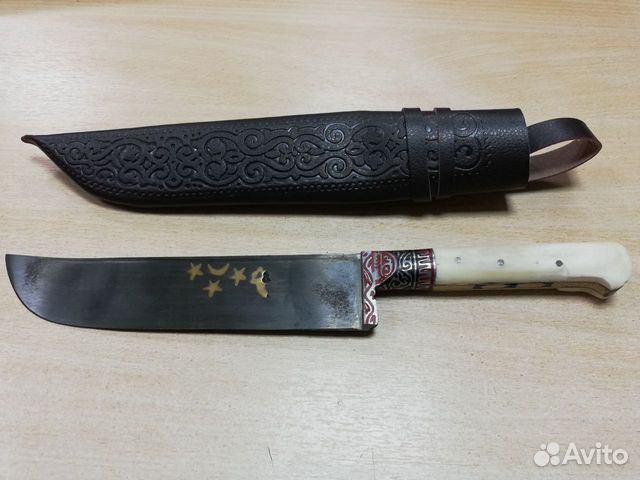 Нож Пчак средний (белая рукоять)