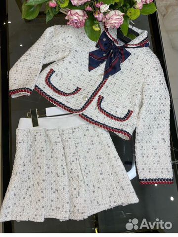 Твидовый костюм для девочки