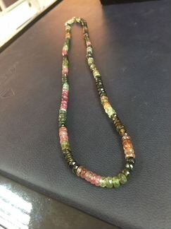 Бусы натуральный турмалин