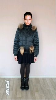 Куртка зимняя синяя 44-46 размера