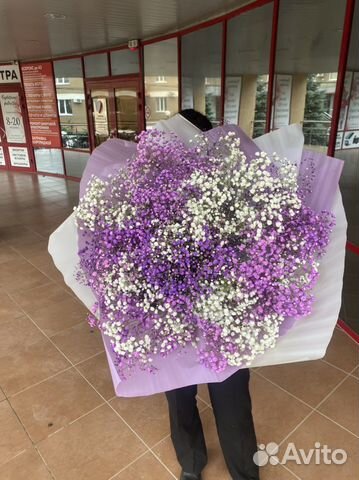 Букет гигант из гипсофилы