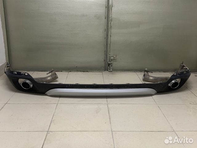 Юбка заднего бампера с насадками на BMW X5 F15