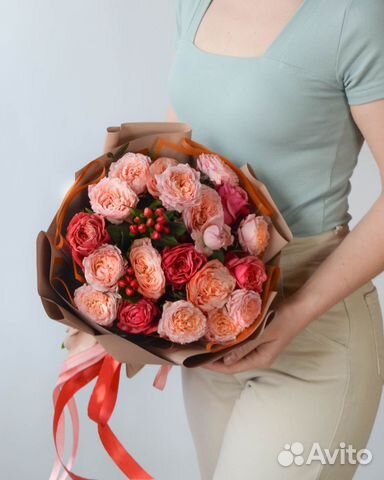 Пионовидные розы цветы букеты с доставкой