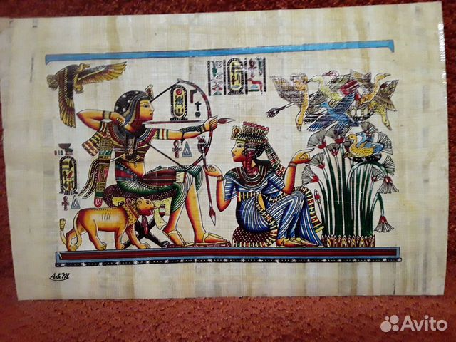 Картина на папирусе