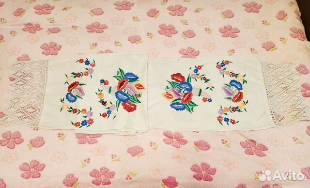 Рушник старинный вышитый