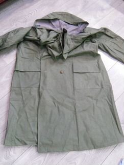 Армейский плащ прорезиненный